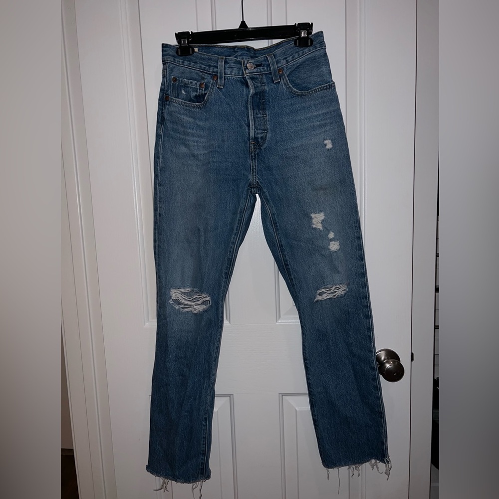 Levi’s 501® SKINNY WOMEN'S JEANS color medium indigo- medium wash size 27